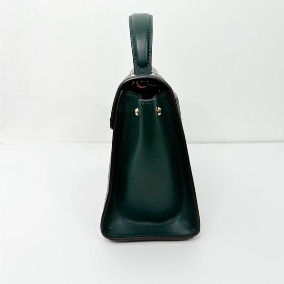 MICHAEL KORS | Whitney Satchel in Racing Green with Goldtone Hardware Handbag - Picture 4 of 8